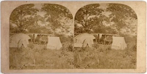 Usa.Etats-Unis.Village Indien Amérique.Indian Village.Photo Albumen Stereo 1860. - Picture 1 of 2