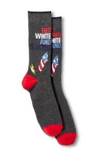 Calcetines de moda para hombres ~ Cuatro de julio con temática de América ~ Zapatos para hombres 6-12 ~ NUEVO - Imagen 1 de 1