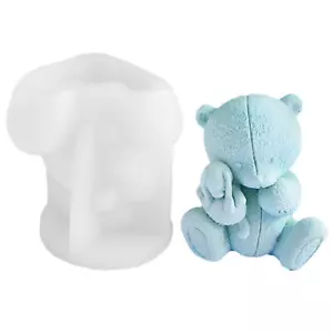 Bear Silicone Mold Lovely 3D Bear Ice Molds for DIY Candy Soap Candle Chocolate - Picture 1 of 12