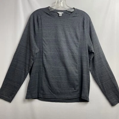 Calvin Klein Shirt Womens Large Athleisure Gray Long Sleeve Performance Athleiti - Image 1 of 4