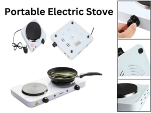 Weiße Oberfläche 1,5KW Single/2KW Doppelkochplatte Herd Herd Herd Herd - Bild 1 von 3