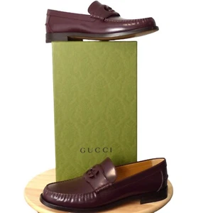 GUCCI- NIB Brown Millennial Ribot Loafer, Size US-13 - Picture 1 of 4