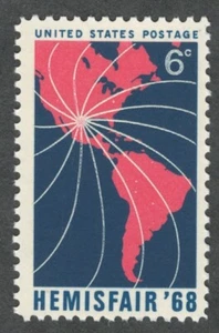 US. 1340. 6c. Edición de exposición HemisFair '68. MNH. 1968 - Imagen 1 de 1