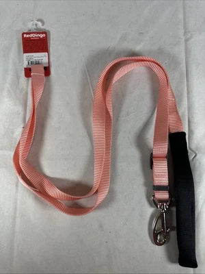 Red Dingo Dog Lead Pastel Orange, Size Medium 20mm (1.1-1.8m) NEW - Изображение 1 из 4