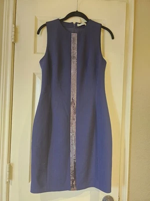 Vestido azul sin mangas pequeño Versace Collection Foto 1 de 4