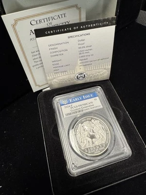 2024 Greatest Generation Commemorative Coin $1 Silver Proof Coin - PCGS PR70 - Image 1 of 2