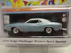 Greenlight 1970 DODGE CHALLENGER WESTERN SPORT Blue '70 Hobby Exclusive - Picture 1 of 3