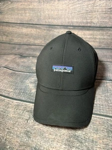 Patagonia Hat Cap Strap Back Black Netplus Patch Logo Mens Outdoor Fishing Hike - Picture 1 of 8