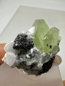 Diopsid Kristall (12gr) Roh Diopside with Calcite Specimen, Merelani Tanzania - Picture 1 of 7