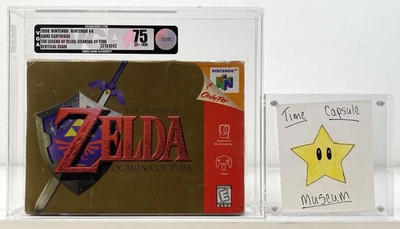 The Legend of Zelda Ocarina of Time New Nintendo 64 N64 Sealed WATA VGA Grade 75 - Image 1 of 4
