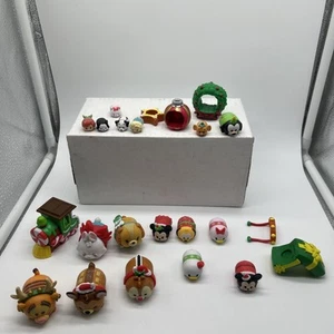 LOT OF ASSORTED DISNEY TSUM TSUM FIGURES Glitter Train Xmas - Picture 1 of 8