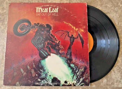 MEAT LOAF - Bat Out Of Hell - 1977 Epic Records PE 34974 Orange Label - Vinyl - Image 1 of 2