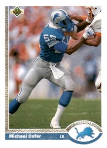 1991 Upper Deck Michael Cofer #281b Detroit Lions - Picture 1 of 2