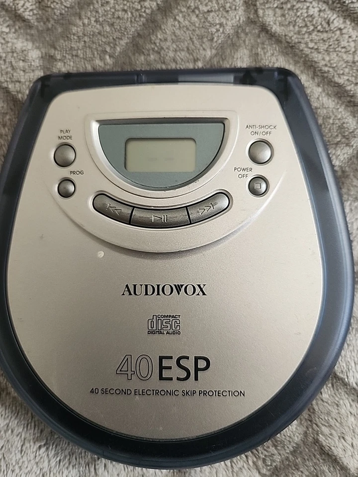 Disco compacto portátil reproductor de CD personal Audiovox DM8903-40 de colección Foto 1 de 4