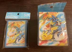 Pokemon Card Battle Start Deck Case Deck Shield Set Lucario Pikachu Charizard - Picture 1 of 2