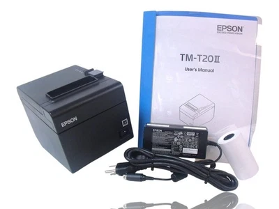 EPSON TM-T20II READYPRINT Thermal Receipt Printer M267D w/ Power & Manual Tested - Image 1 of 4