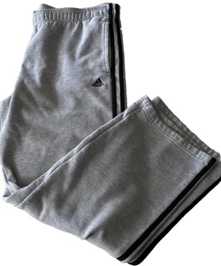 Adidas Pants Mens Large Three Stripes Athletic Track Joggers Classic P537773 - Picture 1 of 8