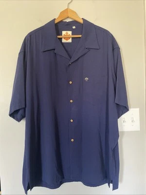 Vintage Duke Kahanamoku An Hawaiian Original Dark Blue Shirt Size XL  - Image 1 of 4