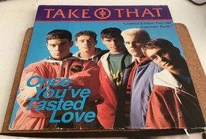Take That - Once You've Tasted Love UK 7" Vinyl  NO Pop Up Calendar Pack + photo - Picture 1 of 6