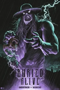 Póster impreso Undertaker vs Mankind Buried Alive WWE Mondo Wrestling Tobin WWF - Imagen 1 de 1