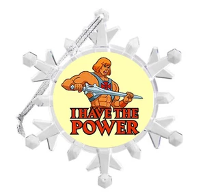 He Man Masters Of The Universese Schneeflocke beleuchtet Urlaub Christbaumschmuck - Bild 1 von 3