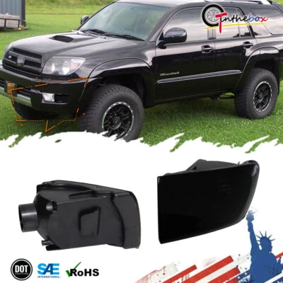 Lámpara de señal de parachoques indicadora de esquina de lente negra para Toyota 4Runner 2003 2004 2005 Foto 1 de 4
