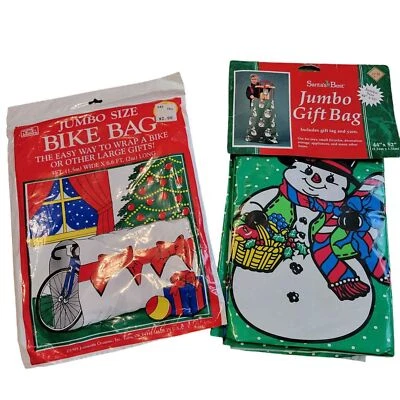 Vintage NEW 90's Large Christmas Gift Bags - Image 1 of 4