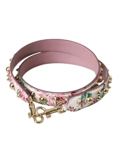 Dolce & Gabbana Pink Floral Handbag Accessory Shoulder Women's Strap Authentic - Picture 1 of 6