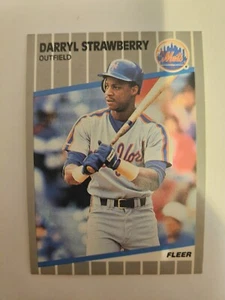 1989 FLEER DARRYL STRAWBERRY #49 NM - Picture 1 of 1