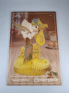 Vintage Baby Shower Honeycomb Hallmark Special Delivery 12 3/4" Centerpiece - Picture 1 of 16