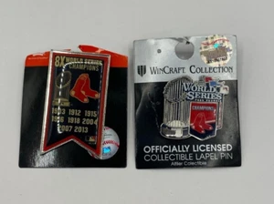 Boston Red Sox Set of 2 Metal World Series Champions Collectible Metal Pins - Picture 1 of 1
