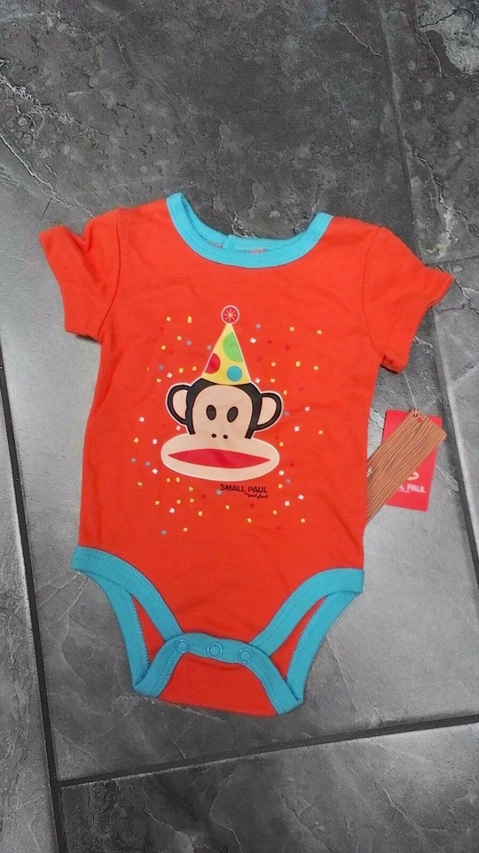 NUEVO CON ETIQUETAS SOMBRERO DE FIESTA PAUL FRANK PEQUEÑO PAUL INFANTIL 1 PIEZA NB 3M 9M Foto 1 de 1