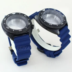 sea turtle Watch Case Mod Rubber Strap Stainless Steel Watch Buckle Chapter Ring - Picture 1 of 27