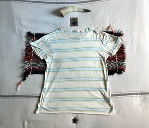 Camiseta Levi’s LVC XL 50s Rayas Lino Algodón 2014 Repro Como Nueva Bay Meadows Rara - Imagen 1 de 14