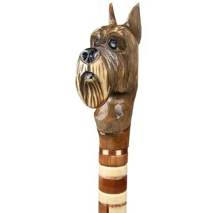 Lakeland Walking Wooden Cane Handmade Canes Suppor Handle Carved Wood Vintage - Picture 1 of 5