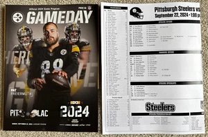 Pittsburgh Steelers vs. L. A. Chargers GameDay Program + Stat Sheet 09-22-2024 - Picture 1 of 4