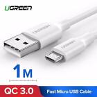 Ugreen Micro USB Data and Charge Cable, Black, 1 Meter White