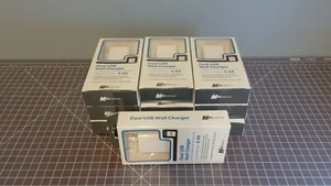 *Lot of 10* MobilEssentials 4.8a Dual USB Wall Charger Block White - Picture 1 of 3