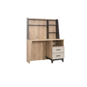 Schreibtisch Computertisch Braun Kinderzimmermöbel Holz Tisch Regale - Bild 1 von 1