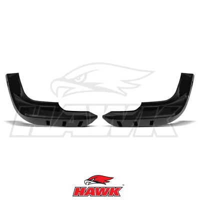 HAWK PARTS GLOSS BLACK FRONT SPLITTER SIDE TRIMS PAIR FOR LAND ROVER DEFENDER L663 2020+