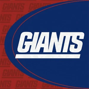 NEW YORK GIANTS NFL Lunch Napkins retro 16 per pack FREE Ship - NEW - Picture 1 of 3