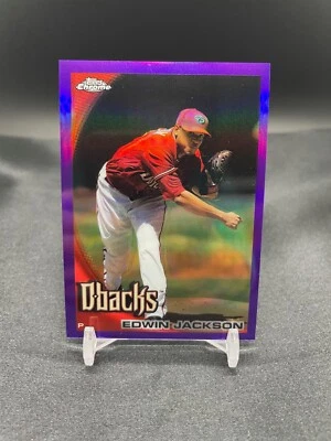 Topps Chrome Edwin Jackson Purple Refractor 2010/599 #76 - Diamondbacks Foto 1 de 3