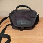 Sony LCS-U11 Camcorder and Camera Soft Carrying Case Black Shoulder Strap
