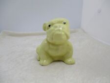 Small Vintage Yellow Ceramic Morton Pottery Bulldog Planter