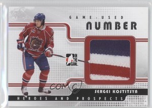 2008-09 ITG Heroes and Prospects Game-Used Number Silver /9 Sergei Kostitsyn