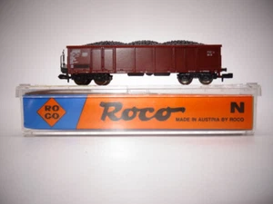 Vagón de alta borda Roco N DC 25122 con carga de carbón Eaos en embalaje original--63-- - Imagen 1 de 2