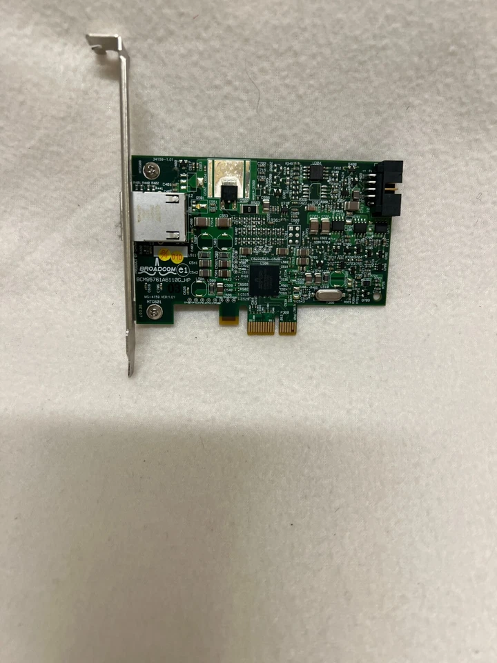 HP 488293-001 Broadcom BCM95761A6110G Gigabit PCI-e Network Ethernet Card - Image 1 of 1