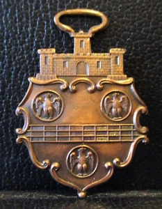 Pittsburgh Real Estate Board Castle Pocket Watch  Fob Advertising Promo Vintage - Picture 1 of 2