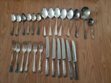Lot Of 26 Silver Plated Silverware-Tarnished