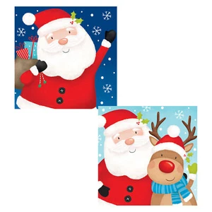 Packung Mit 10 Weihnachtskarten Mit Glitzerdetails - 8486 SANTA - Bild 1 von 1